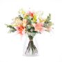 Bouquet di gigli artificiali MARIPOSA, rosa, crema-rosa, 45cm, Ø40cm