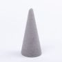 ®mosy Cono di schiuma ZOILA per fiori artificiali, grigio, 15 cm, Ø7 cm