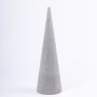®mosy Cono di schiuma ZOILA per fiori artificiali, grigio, 40cm, Ø12cm