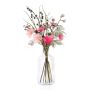 Bouquet artificiale di Capodanno KAAMI, crisantemo, rosa-argento, 90cm, Ø45cm