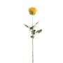 Rosa artificiale FREIDA, Eco Collection, giallo arancio, 65 cm, Ø 7 cm