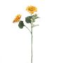 Ramo di girasole in plastica HAITALA, Eco Collection, giallo arancione, 65 cm, Ø 9-10 cm