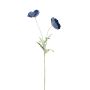 Ramo di fiori artificiali papavero GUNDULA, Eco Collection, blu reale, 70 cm, Ø 7-8 cm
