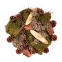 Decorazione sparsa QUIKISA in muschio, pigne, legno, licheni, verde-marrone, 500g