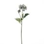 Ramo di fiori artificiali dalia GINGER, Eco Collection, grigio-blu, 60 cm, Ø 10 cm