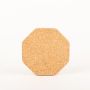 Sottopentola in sughero ottagonale MANARA, naturale, 1,5cm, Ø18cm