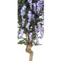 Glicine finto ERLINA, tronco vero, con fiori, viola, 200 cm - Made in Italy