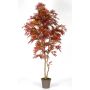 Albero artificiale acero giapponese STREGOBOR, tronchi reali, rosso-marrone, 180 cm - Made in Italy