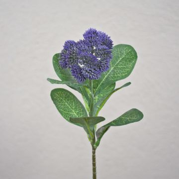Fiore artificiale di sedum telephium EILIDH, viola, 30 cm