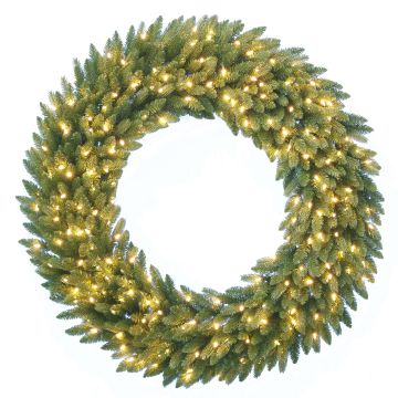 Corona di abete artificiale AMARILLO, verde, LED, Ø60cm