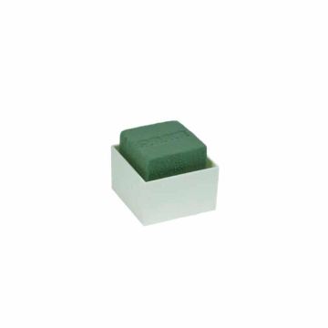 OASIS® Spugna per fiori recisi rettangolare per composizioni floreali, in contenitore di plastica, verde-crema, 6x6x5,5 cm OASIS® Spugna per fiori recisi rettangolare per composizioni floreali, in contenitore di plastica, verde-crema, 6x6x5,5 cm
