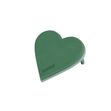 OASIS® Base umida per fiori Heart, decorazioni per matrimoni, base in schiuma rigida EcoBase, supporti in legno, verde, 20x19x4,5cm OASIS® Base umida per fiori Heart, decorazioni per matrimoni, base in schiuma rigida EcoBase, supporti in legno, verde, 20x19x4,5cm