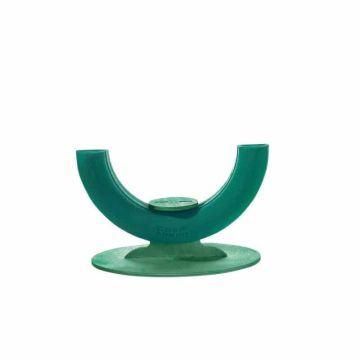 OASIS® Schiuma umida con base per urna, fiori funebri, base in legno Bioline, supporto in legno, verde, 8 cm, Ø 30 cm