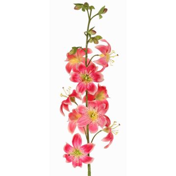 Giglio artificiale LABRICKA, fucsia-giallo, 100cm, Ø9cm