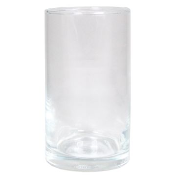 Vaso cilindrico per fiori SANYA OCEAN in vetro, trasparente, 15cm, Ø8,5cm