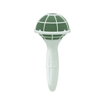 OASIS® Schiuma umida per fiori bouquet da sposa con manico in plastica, griglia, verde, Ø8cm