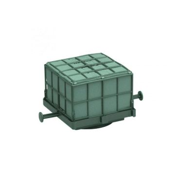 OASIS® Schiuma umida per auto Corso, decorazioni nuziali, base in plastica, griglia, ventosa, verde, 11x11x9 cm OASIS® Schiuma umida per auto Corso, decorazioni nuziali, base in plastica, griglia, ventosa, verde, 11x11x9 cm