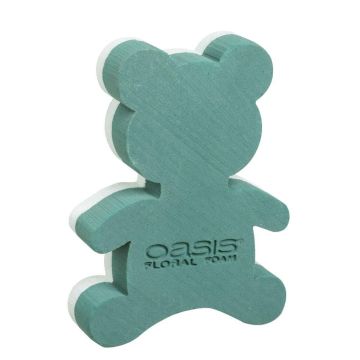 OASIS® Schiuma per fiori freschi Teddy Bear, base in polistirolo espanso rigido, verde, 30x22x6cm OASIS® Schiuma per fiori freschi Teddy Bear, base in polistirolo espanso rigido, verde, 30x22x6cm