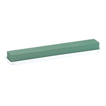 OASIS® Schiuma floreale rettangolare per composizioni floreali, in vaschetta di carta riciclata, verde-bianco, 48x9x5 cm OASIS® Schiuma floreale rettangolare per composizioni floreali, in vaschetta di carta riciclata, verde-bianco, 48x9x5 cm