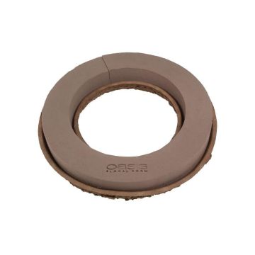 OASIS® Massa floreale umida Corona, NatureSource 20% materie prime bio-based, Biolit carta riciclata, marrone, 5,5cm, Ø39cm OASIS® Massa floreale umida Corona, NatureSource 20% materie prime bio-based, Biolit carta riciclata, marrone, 5,5cm, Ø39cm
