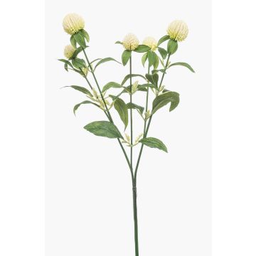 Ramo artificiale amaranto sferico DREWON, crema, 65 cm