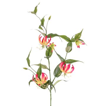 Corona artificiale KINTARO, rosa-giallo, 120 cm