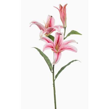 Giglio tigrato artificiale KRAWEL, Eco Collection, rosa-rosa, 85 cm