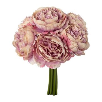Bouquet di fiori artificiali rosa cavolo MURZO, lilla-crema, 23 cm