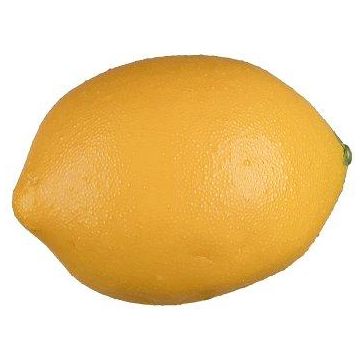 Frutta decorativa limone KUNFER, giallo, 8,5 cm, Ø 5,5 cm