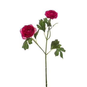 Ramo decorativo ranuncolo FLORANCE, rosa scuro, 45 cm