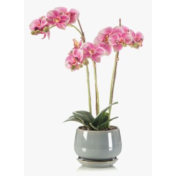 Orchidea artificiale Phalaenopsis JOLANA in vaso di ceramica, rosa, 45 cm