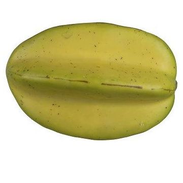 Frutta decorativa carambola LOKNA, giallo chiaro-verde, 10,5 cm, Ø 8 cm