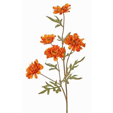 Ramo decorativo crisantemo PRUDENCE, Eco Collection, arancione-giallo, 75cm, Ø5-6,5cm