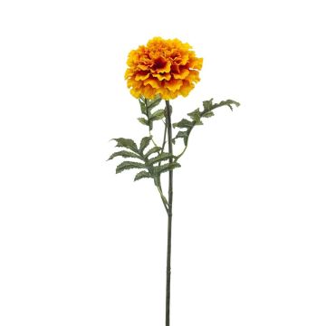 Fiore artificiale Tagetes VAZLEN, giallo-arancio, 50 cm