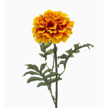 Fiore artificiale Tagetes VAZLEN, giallo-arancio, 50 cm