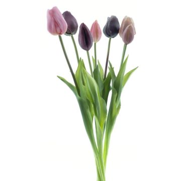 Mazzo di tulipani artificiali misti LONA, malva-viola, 45 cm, Ø 20 cm
