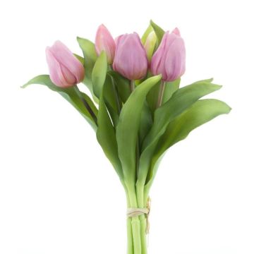 Mazzo di tulipani artificiali misti LONA, malva, 30cm, Ø20cm Mazzo di tulipani artificiali misti LONA, malva, 30cm, Ø20cm
