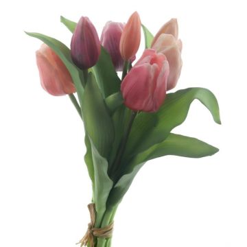 Mazzo di tulipani artificiali misti LONA, rosa-rosa-crema, 30 cm, Ø 20 cm Mazzo di tulipani artificiali misti LONA, rosa-rosa-crema, 30 cm, Ø 20 cm