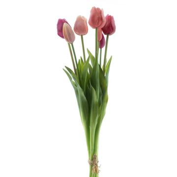 Mazzo di tulipani artificiali misti LONA, rosa-rosa-crema, 45 cm, Ø 20 cm