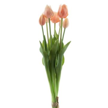 Mazzo di tulipani artificiali misti LONA, pesca-arancio, 45 cm, Ø 20 cm
