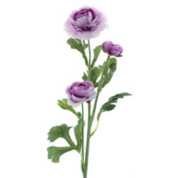 Fiore artificiale ranuncolo PROTO, viola-bianco, 65 cm