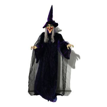 Strega per decorazione di Halloween FERDERRA con funzione di movimento e suono, LED, 175cm Strega per decorazione di Halloween FERDERRA con funzione di movimento e suono, LED, 175cm