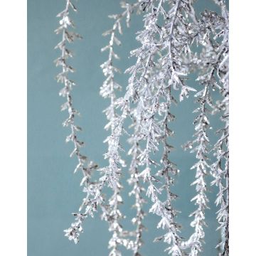 Ramo artificiale di rhipsalis HASAN, glitter, argento, 120cm Ramo artificiale di rhipsalis HASAN, glitter, argento, 120cm