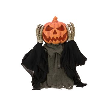 Zucca zombie per decorazione di Halloween DOMINICUS, funzione suono e movimento, LED, 62cm Zucca zombie per decorazione di Halloween DOMINICUS, funzione suono e movimento, LED, 62cm