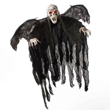 Decorazione di Halloween scheletro fantasma ALFIE con ali di pipistrello, LED, 85cm Decorazione di Halloween scheletro fantasma ALFIE con ali di pipistrello, LED, 85cm