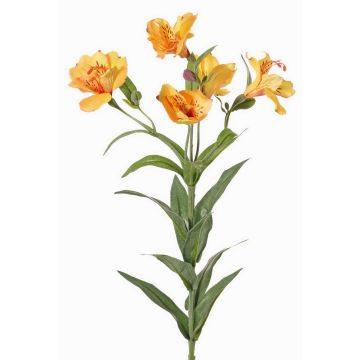 Ramo decorativo di alstroemeria AUBERTA, arancione-giallo, 75cm, Ø6cm