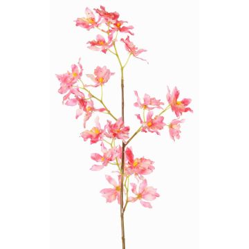Ramo di orchidea Odontoglossum artificiale BELANIA, rosa-giallo, 75cm