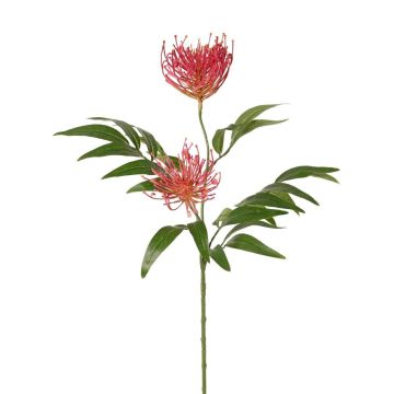 Ramo artificiale di quercia VULKINTA con fiori, rosa scuro, 75 cm, Ø 8-10 cm