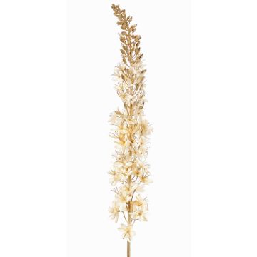 Cera di steppa artificiale in velluto UCHANA, crema-oro, 110cm, Ø7cm Cera di steppa artificiale in velluto UCHANA, crema-oro, 110cm, Ø7cm