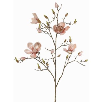 Ramo di magnolia artificiale in velluto JACKA, rosa, 105cm Ramo di magnolia artificiale in velluto JACKA, rosa, 105cm